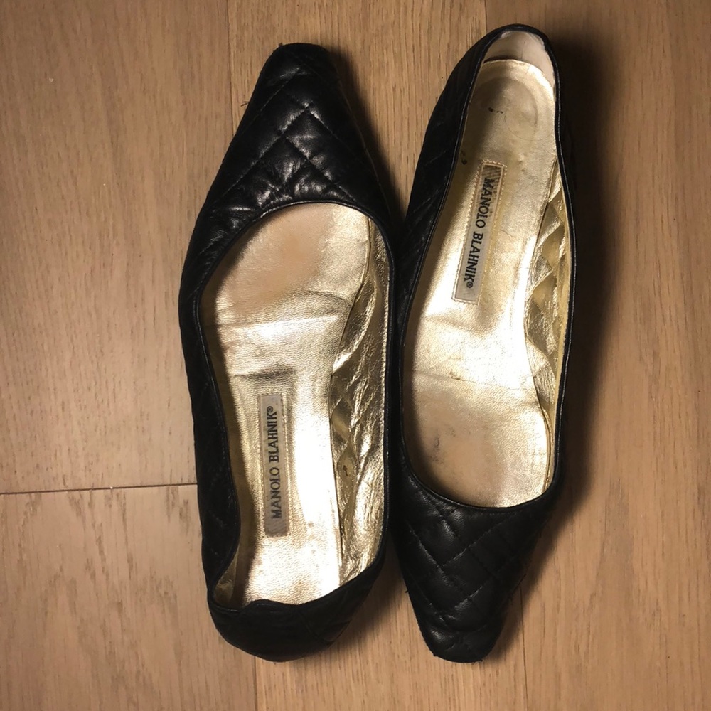 Manolo Blahnik Giungla Quilted Flat